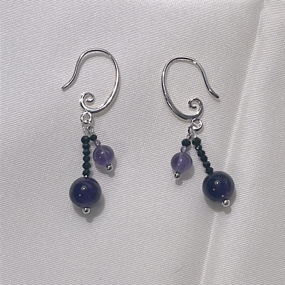 Amethyst earrings